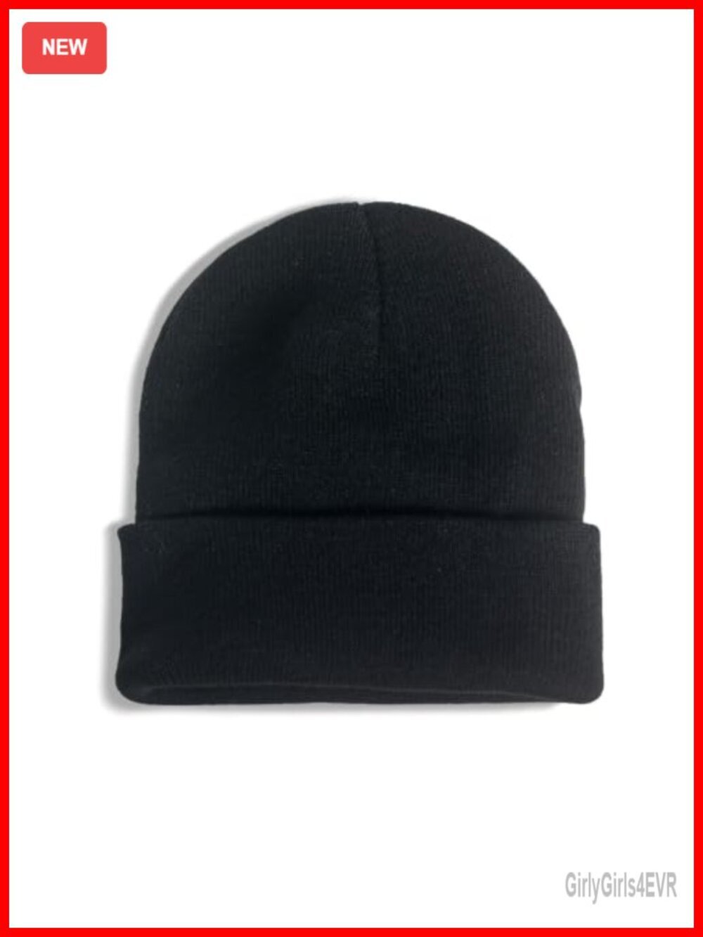 Warm Cuffed Knitted Acrylic Beanie Skull Cap Unisex Winter Hat